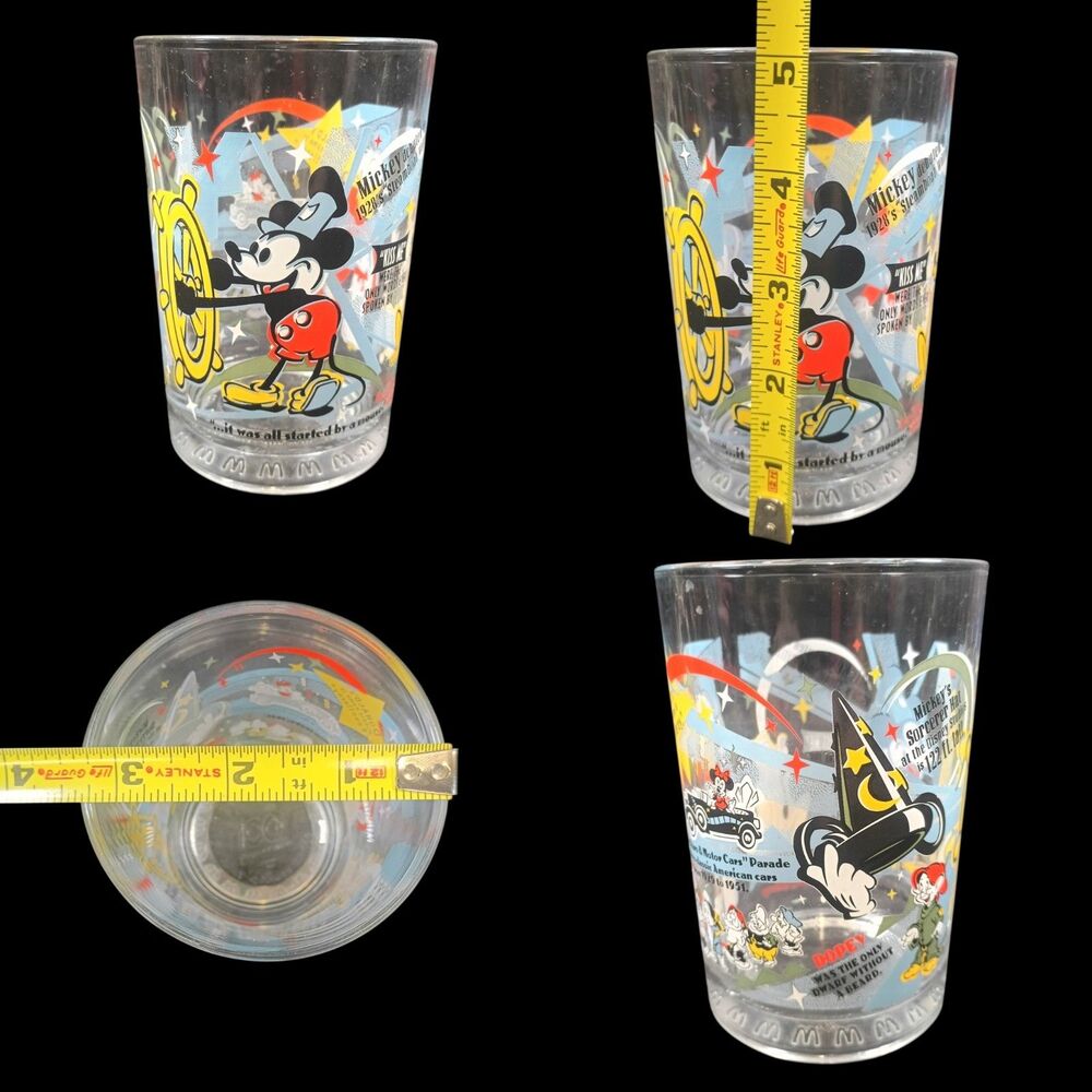Walt Disney World McDonalds Commemorative Glass 100 Years of Magic MICKEY MOUSE